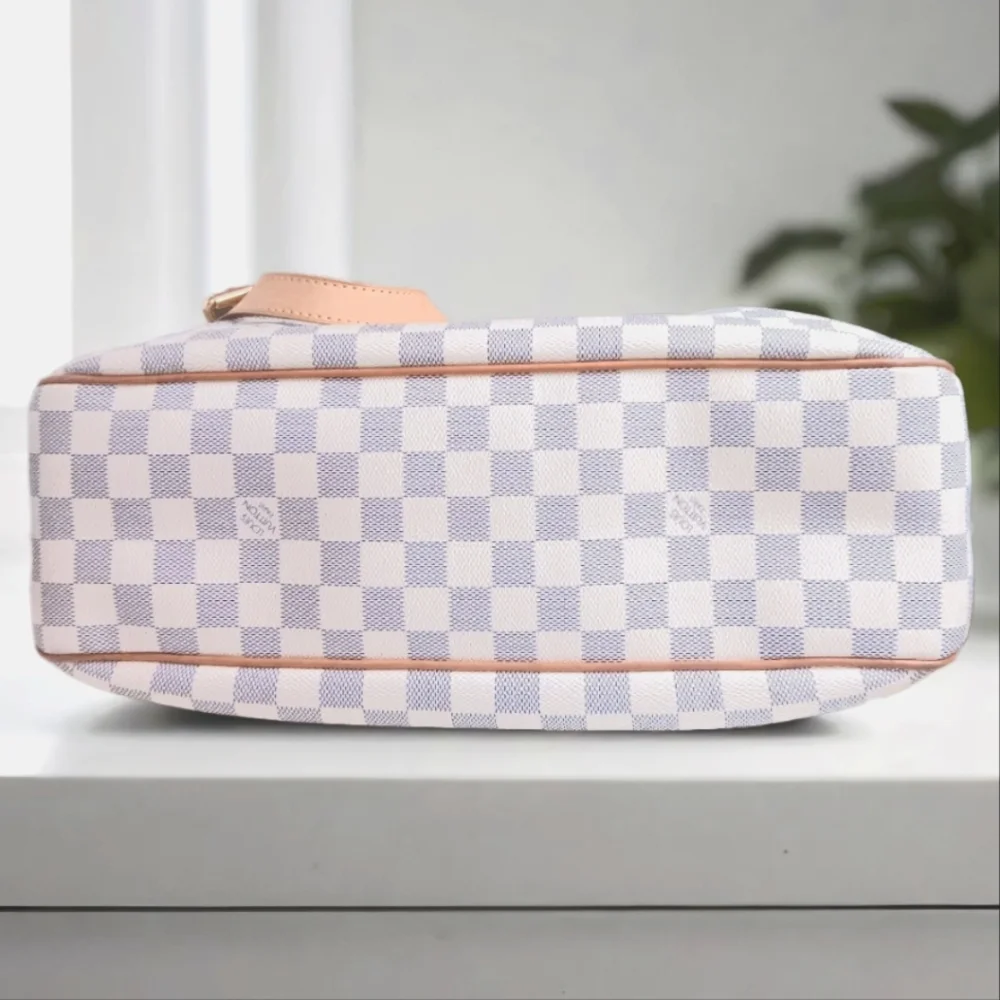 👜✨ Louis Vuitton Siracusa MM Damier Azur Crossbody & Shoulder Bag – EUC 🤍🌸 - Picture 14 of 17